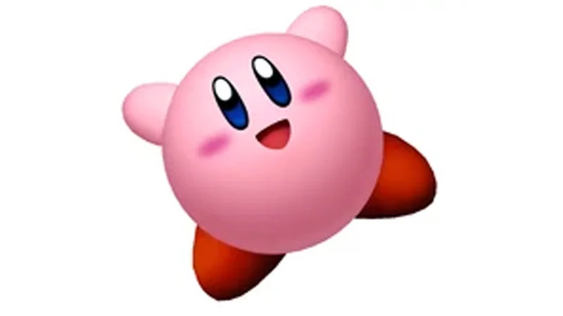 Kirby from Super Star, source of the 'Gourmet Race' theme used in the oatmeal parody.