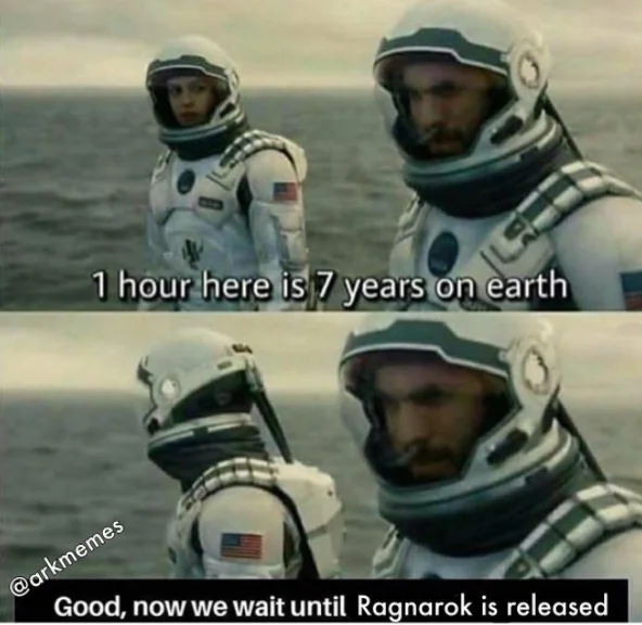 Time dilation applied to the patient wait for Ragnarok news.