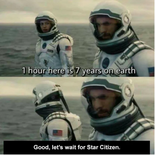 Star Citizen's patient backers rationalized through time dilation.