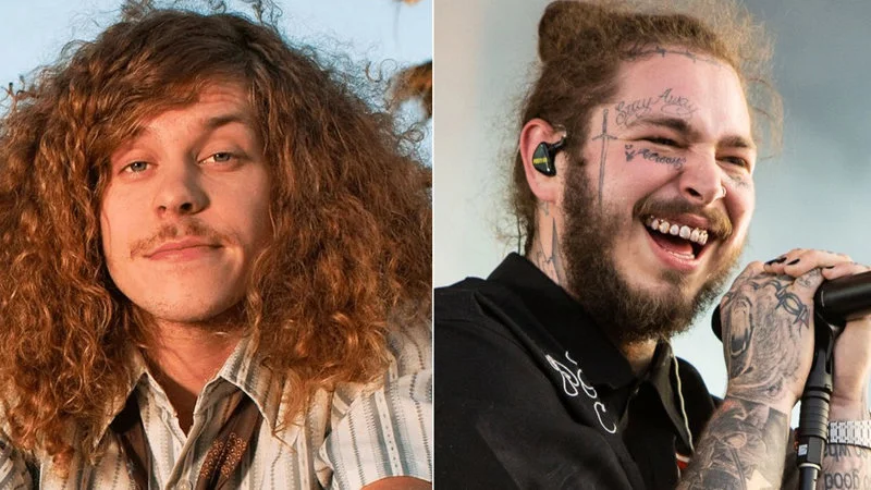The iconic 10 Year Challenge format: before and after.