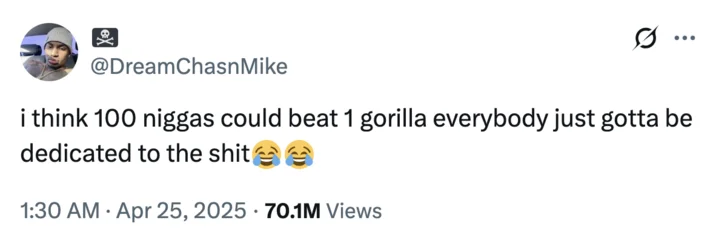 The tweet that started the viral debate across social media.