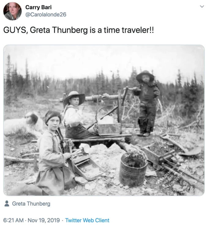 The full mining photo shared as the conspiracy theory evidence.