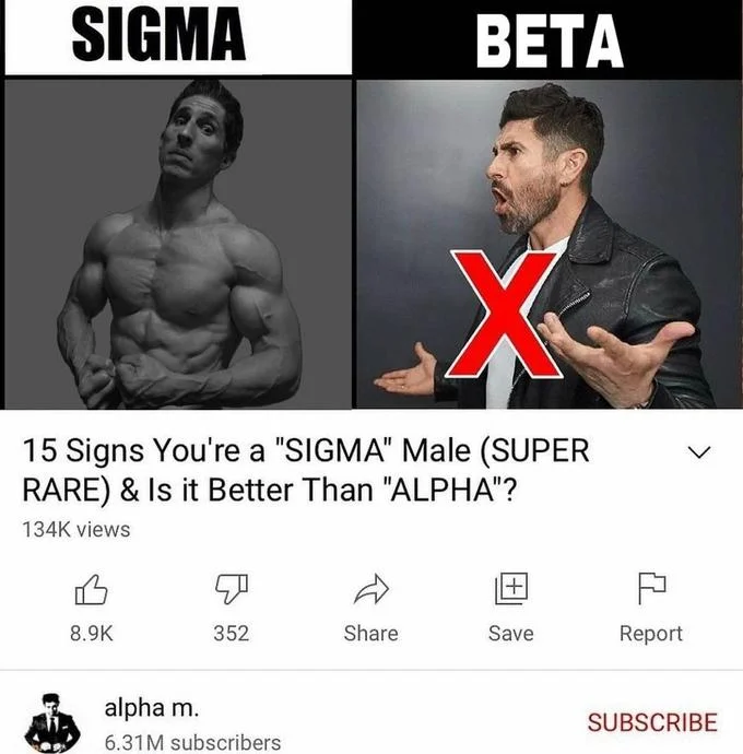 Physique-focused version: muscular comparison format.