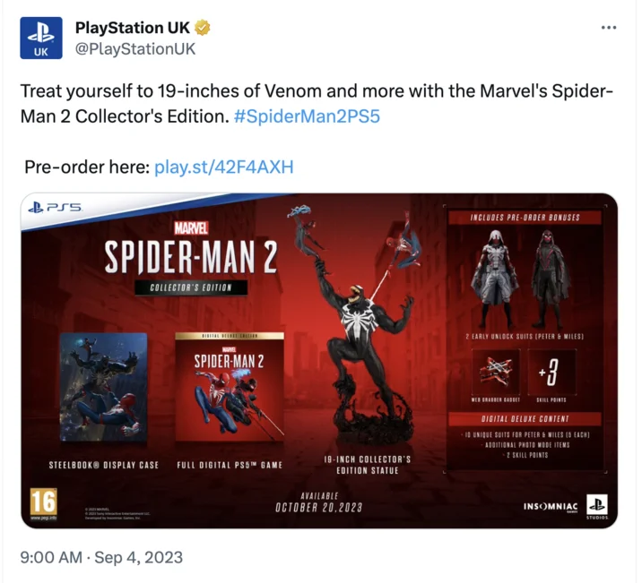 The original tweet: PlayStation's unfortunate innuendo.