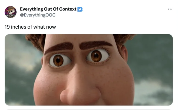Shocked reaction: to the viral innuendo.