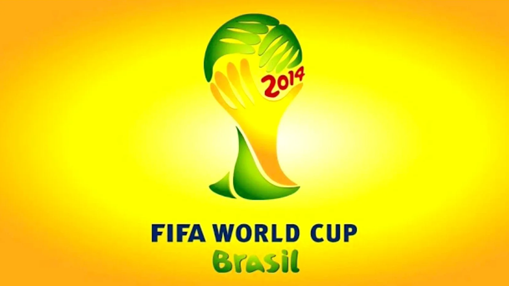 The official logo of the 2014 FIFA World Cup held in Brazil.