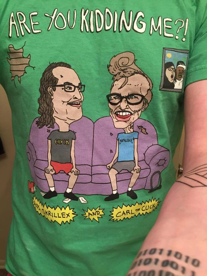 A satirical t-shirt riffing on 2016-era 'cuck' internet slang that spread through election-season message board culture.