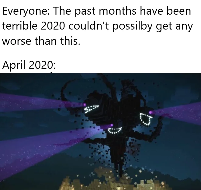 Cosmic horror: the April revelation meme format.