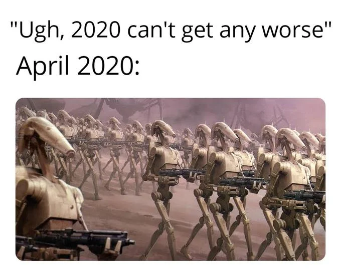 Droid army: extraterrestrial warfare catastrophe.