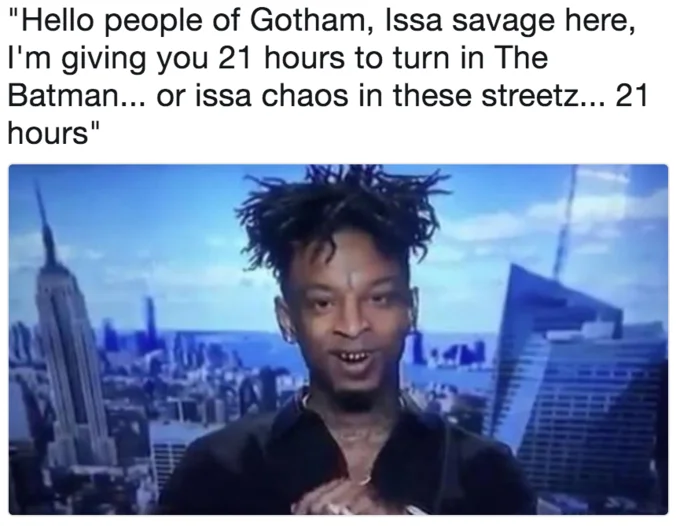 Gotham broadcast: Batman surrender demand.