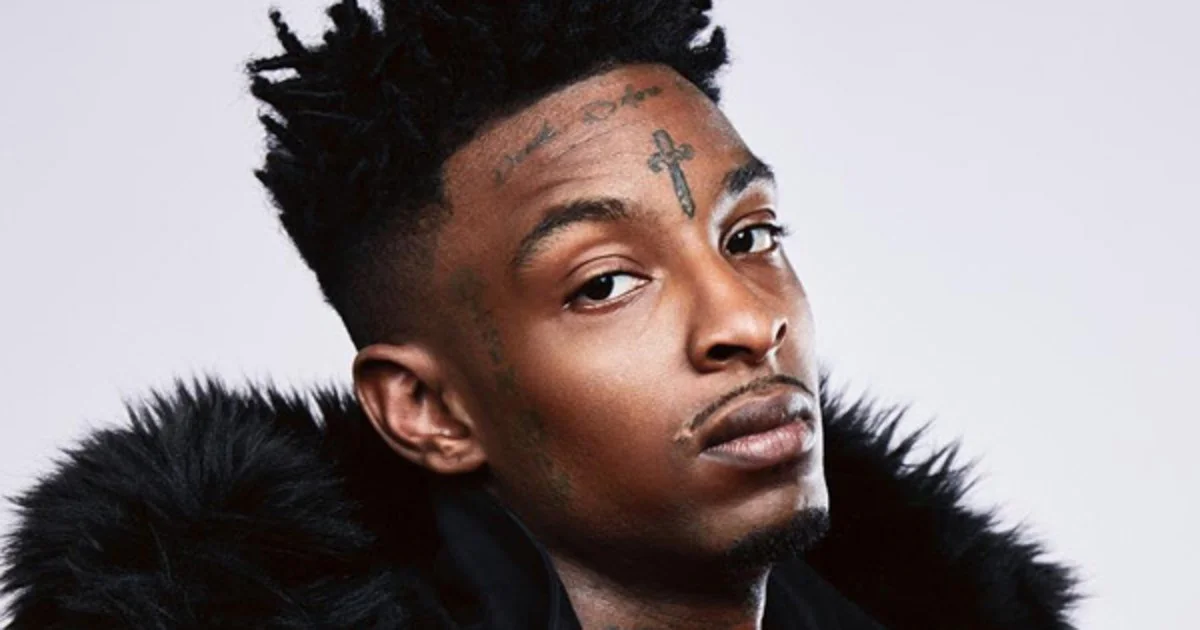 A promotional portrait of rapper 21 Savage, whose 2019 ICE arrest sparked a wave of viral memes.