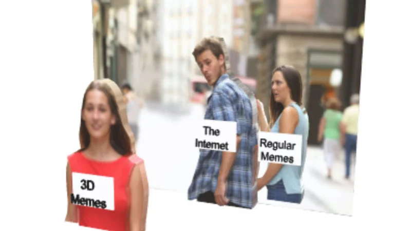 The context: 3D memes in internet culture.