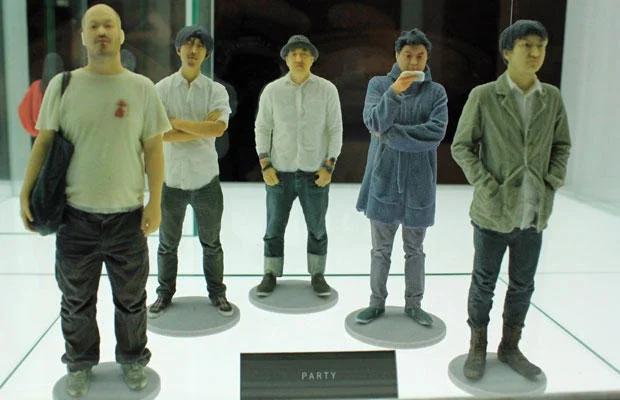 Full-color 3D-printed figurines created from body scans, showing how the technology can produce personalized human miniatures.