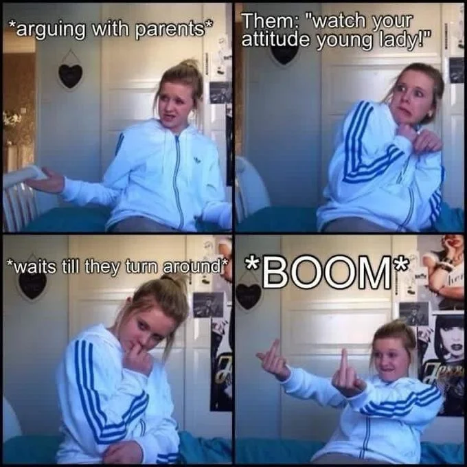 Family cringe: shocking parent interaction.