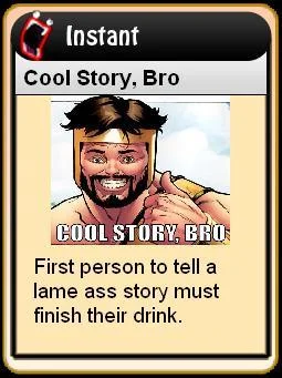Story card: lame story consequence.