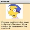 Low resolution: unclear card identification.
