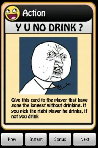 Timing card: Y U No Guy format.