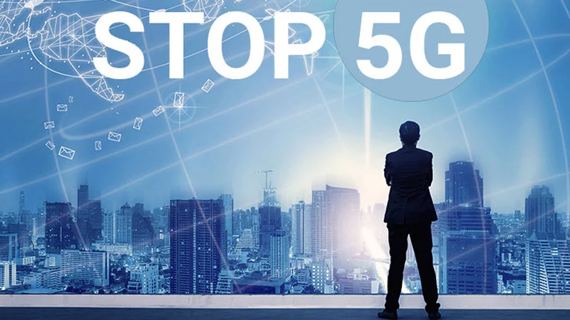 Conceptual image representing anti-5G conspiracy narrative.