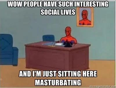 Spider-Man desk masturbating social lives.