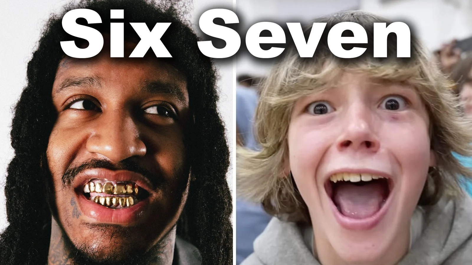 The 67 meme: saying 'six, seven' while performing a seesaw hand gesture