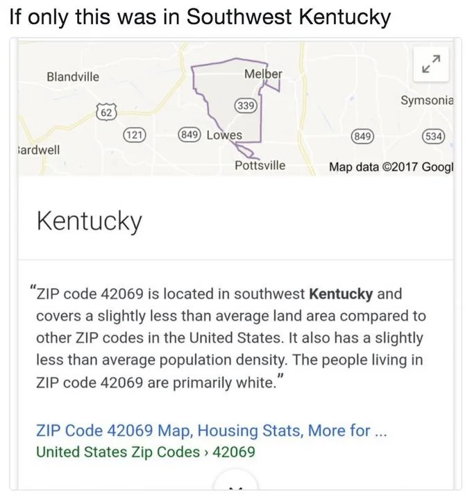 Southwest Kentucky variation meme.