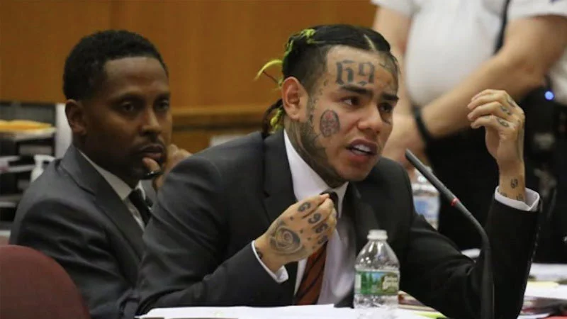 6ix9ine testifying in federal court.