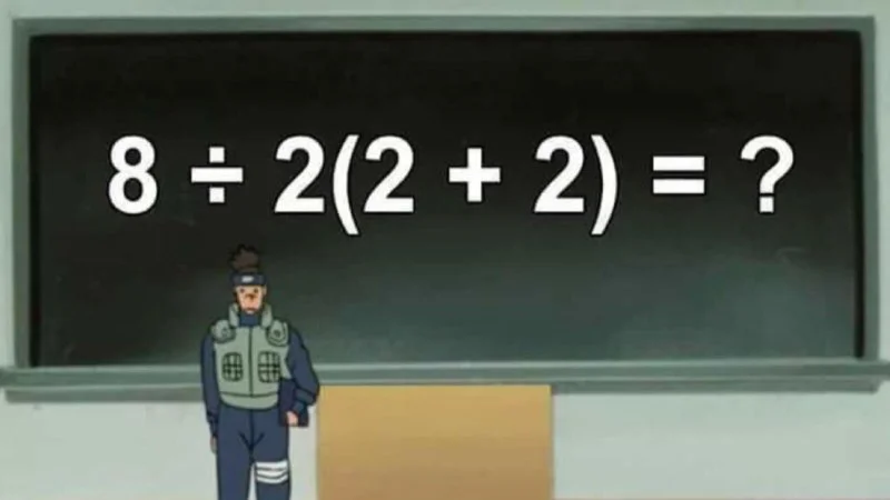 The iconic 8222 equation blackboard.