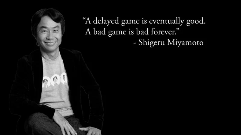 The canonical Miyamoto quote meme.