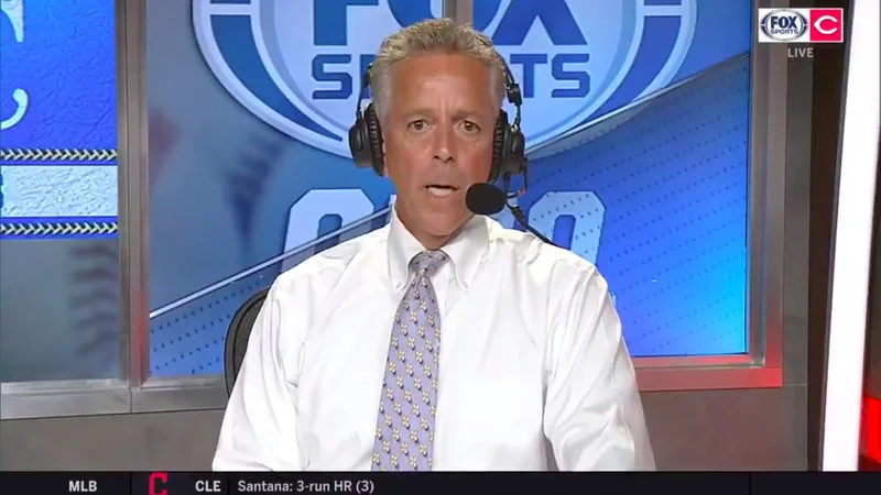 Thom Brennaman broadcast booth.