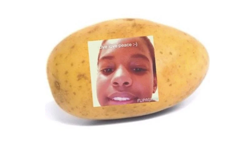 Potato flying meme Flipagram.