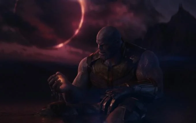 The unaltered source frame from Avengers: Infinity War used as the base image for the 'A Soul for a Soul' meme.
