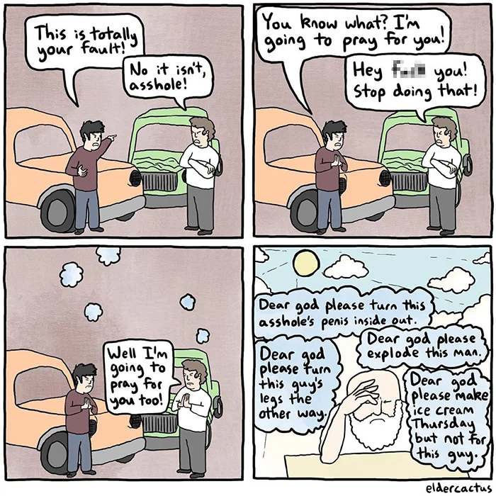 God's absurd punishment responses.