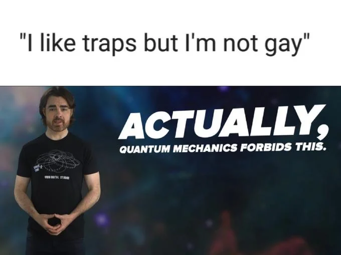 A common two-panel format using the template to shut down a self-contradictory statement.