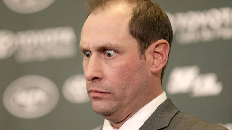 The now-iconic press conference photo of Adam Gase that launched the 'Adam Gase Eyes' meme.