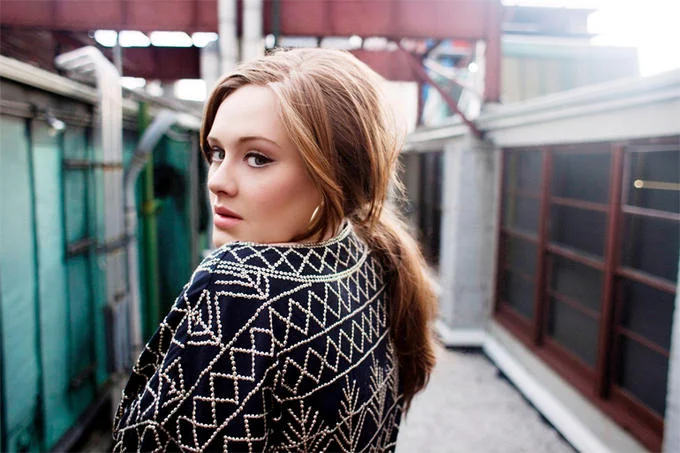 A promotional-style photo of Adele showcasing the polished aesthetic that accompanied her rise to global stardom.