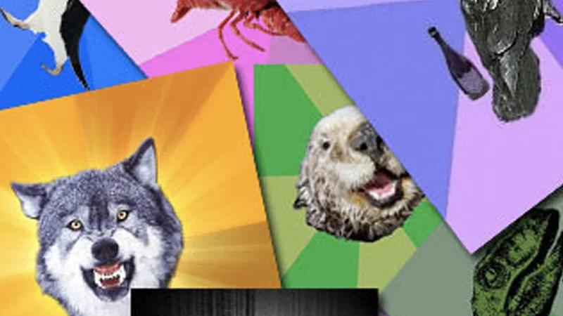Meme character taxonomy grid.