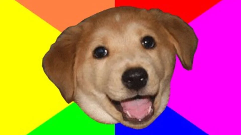 The iconic Advice Dog meme.