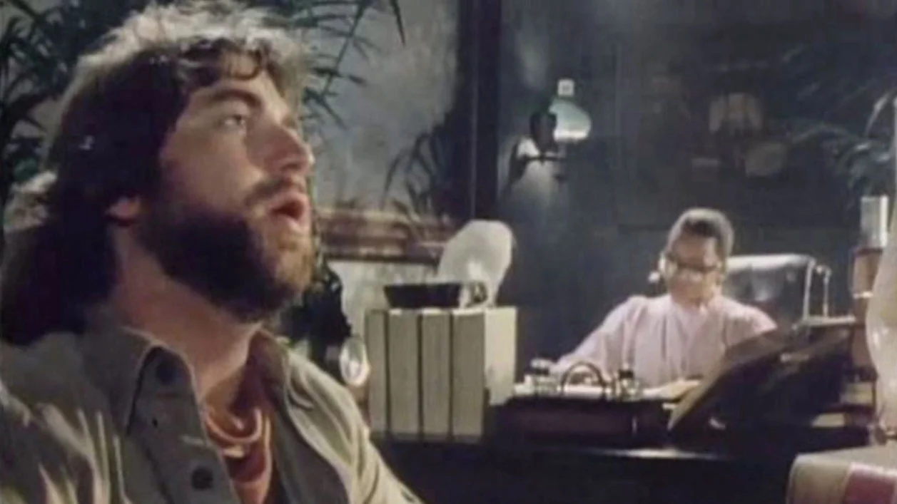 Still from Toto's 1982 'Africa' music video, the iconic song at the heart of the meme's enduring popularity.