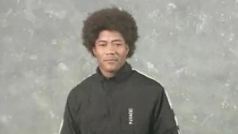 Still frame from the original Afro Ninja audition tape that went viral in 2006.