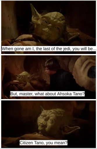Yoda Ahsoka last Jedi.