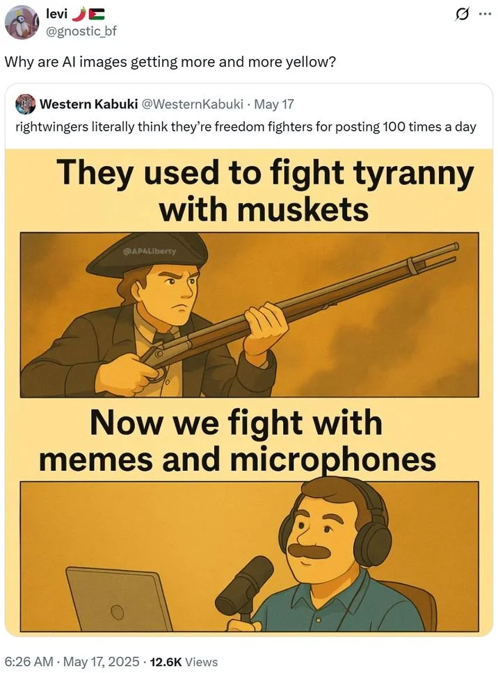 Tyranny muskets yellow tones.