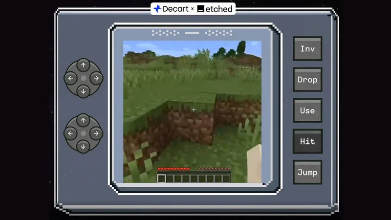 Oasis AI Minecraft interface.