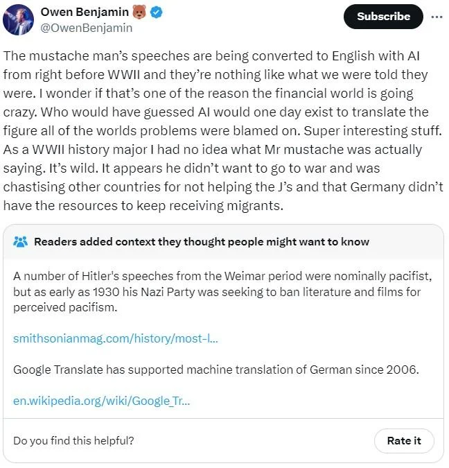 Owen Benjamin analysis.