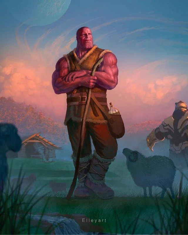 Thanos farm scene template.