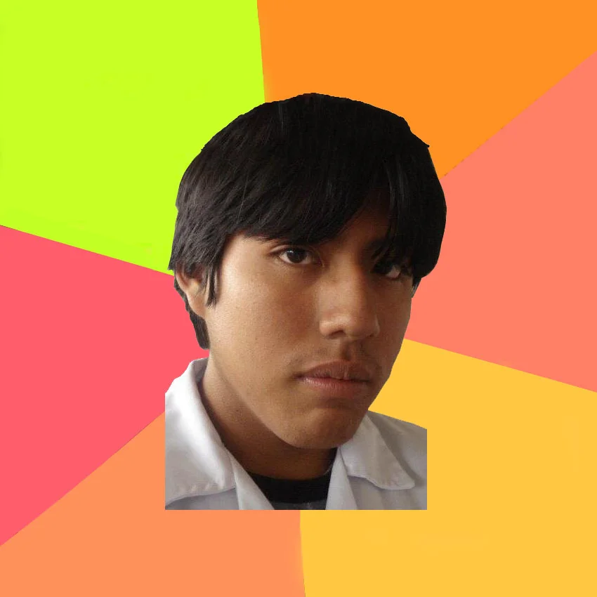 A stylized portrait associated with the 'Am I Ugly?' video trend, where users posted videos asking strangers to judge their looks.