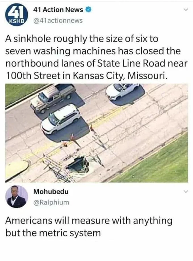 Sinkhole washing machines.