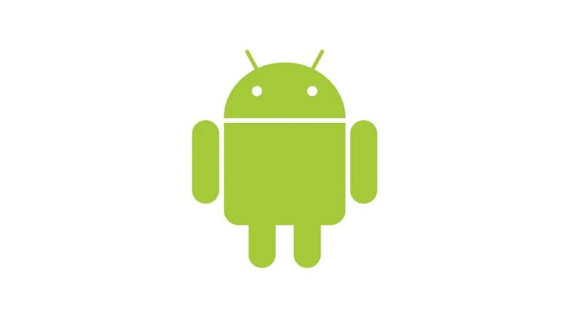 The iconic green Android robot mascot, the official symbol of Google's Android operating system.