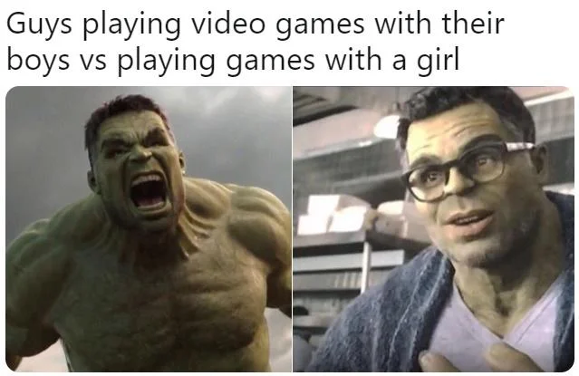 Humorous aggressive versus calm format.