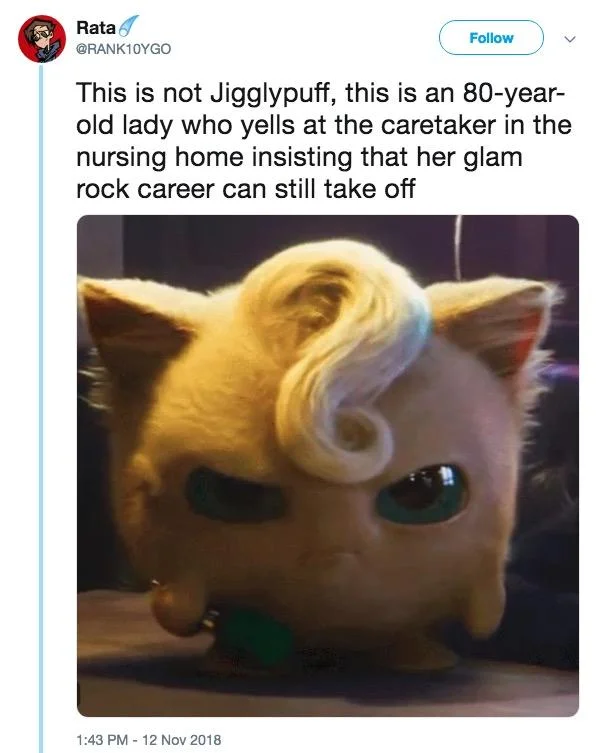 A close-up of the meme still drove home comparisons to a bitter, faded glam-rock diva.