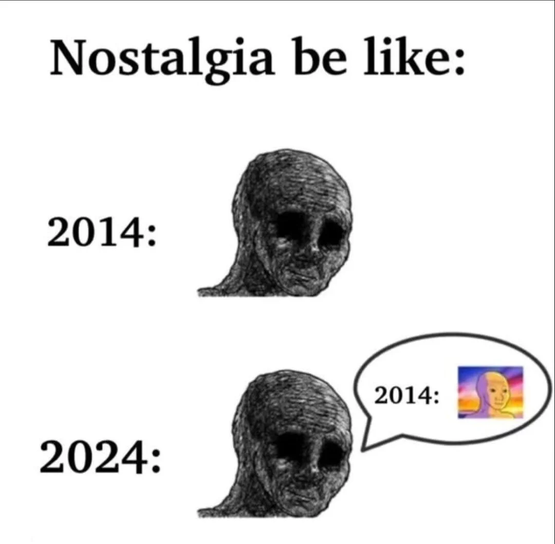 Internet archaeology nostalgia comparison.